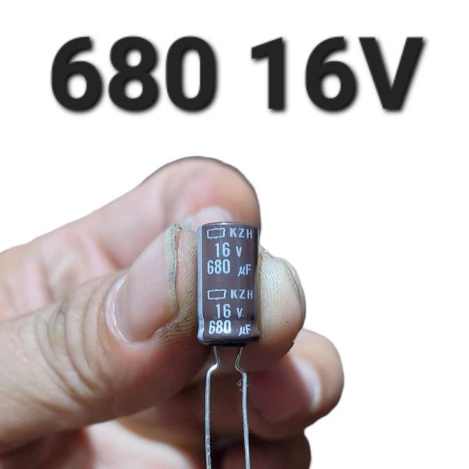 ( 680uf 16v ) 680 uf 16v 680mikro 680micro 16 v volt elko elco 680mf tojil4 Murah