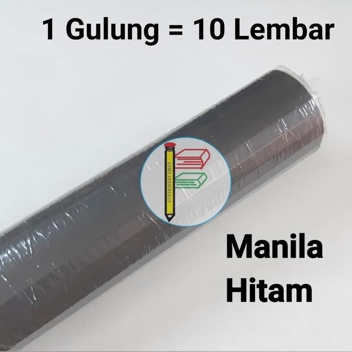 

Kertas Karton Manila BC Hitam Doff per Roll 10 Lembar Serbaguna murah