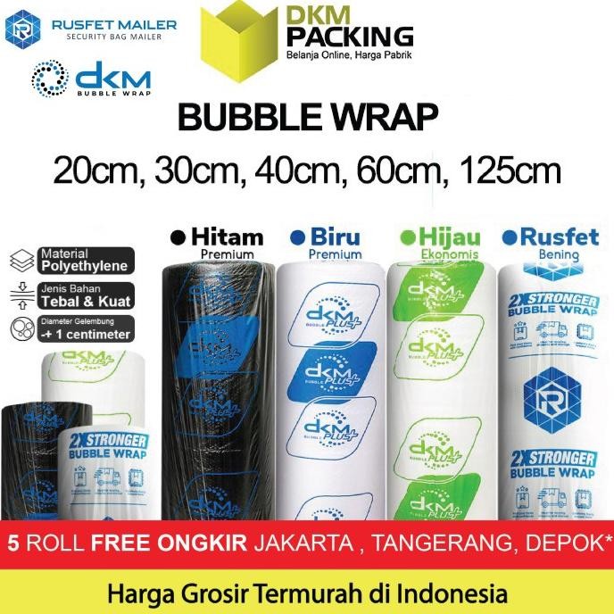 

tersedia plastik bubblewrap dkm plus 50 meter bubble wrap termurah di indonesia