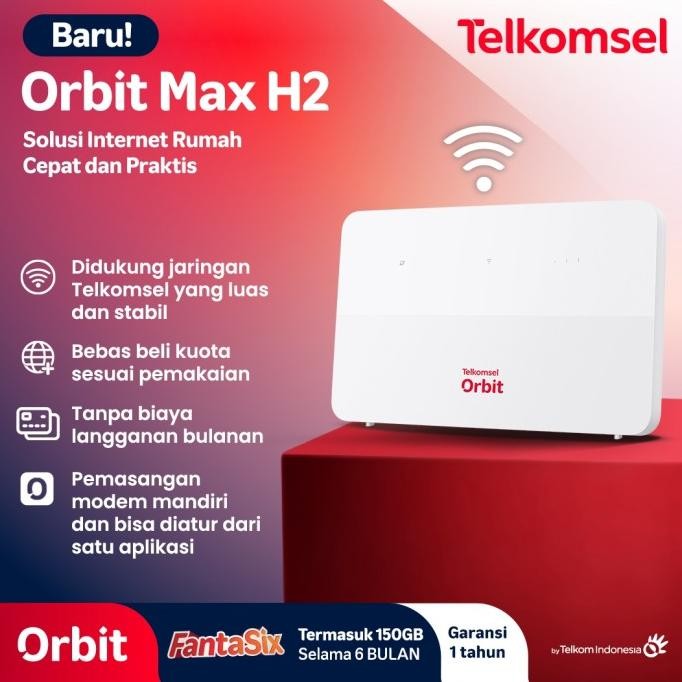 Modem Router Wifi Telkomsel Orbit Max H2 Huawei B636 High Speed Free Kuota
