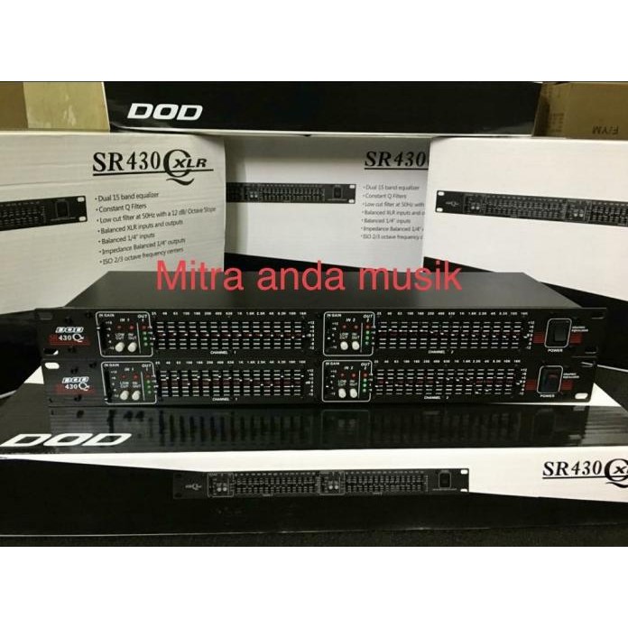 Terlaris Equalizer Dod 430Q Xlr Dod430Qxlr 2X15 Band