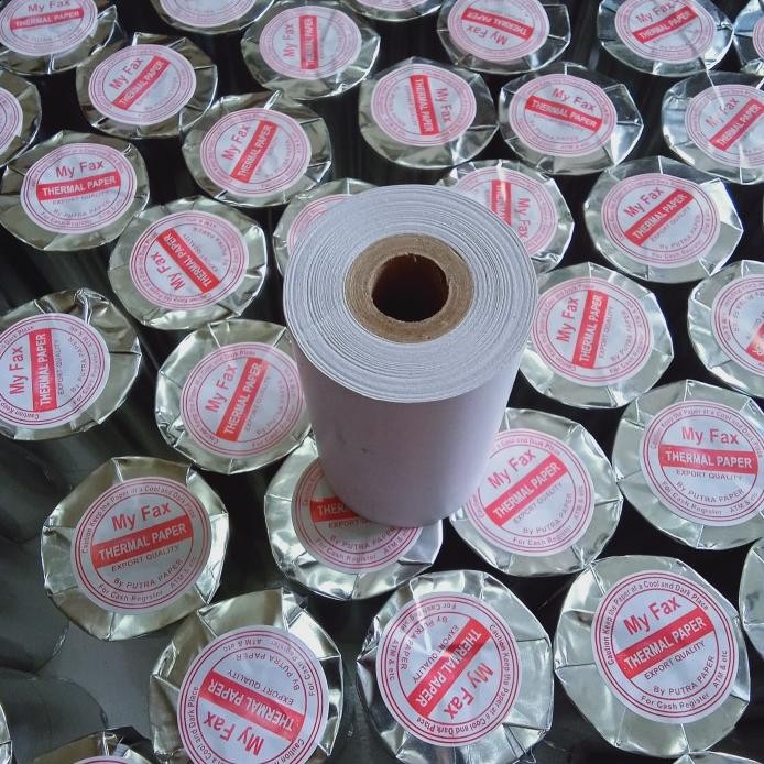 

kertas thermal 80x40 Paket 10 Roll untuk printer bluetooth ukuran 80mm murah