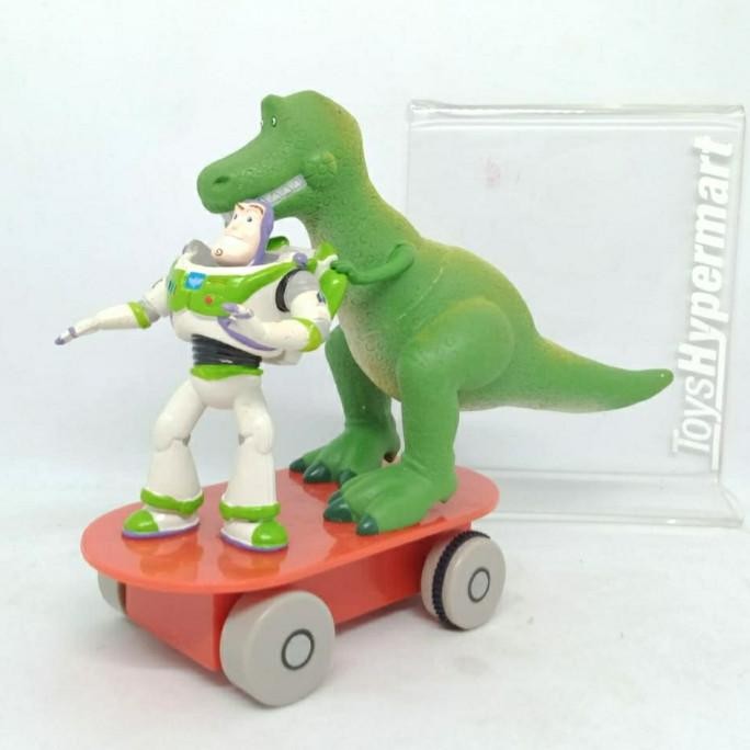 ORIGINAL Buzz Lightyear and Rex Skateboard TOY STORY