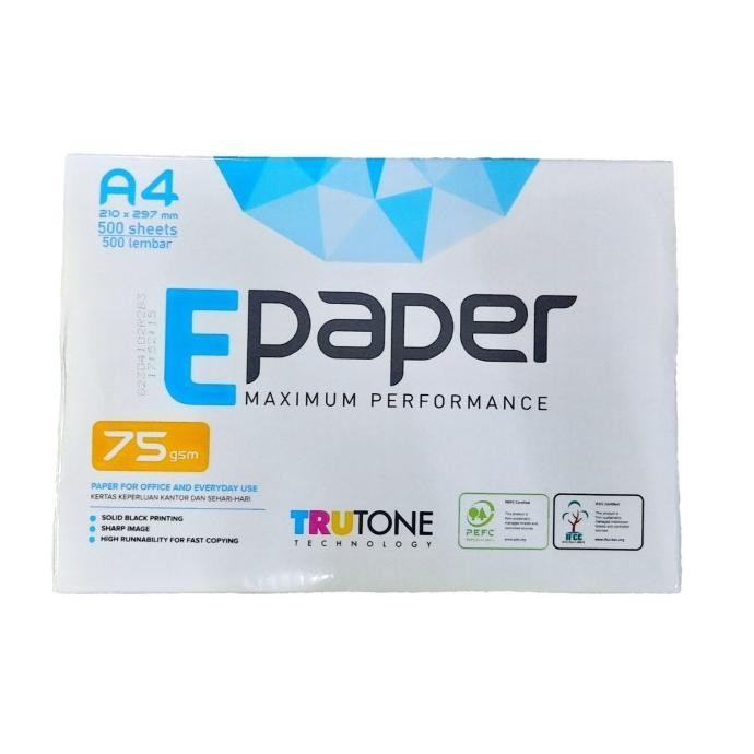 

Epaper Kertas Print/Fotocopy A4 75 gr murah