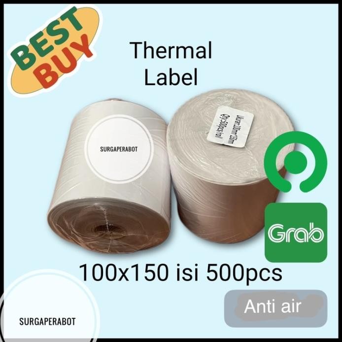 

Label Thermal 100X150 Isi 500 pcs Kertas Sticker A6 Termal 100 x 150 murah