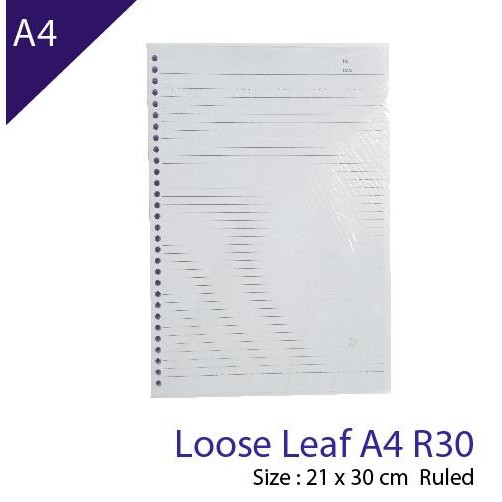 

Loose leaf A4 Ring 30 garis murah