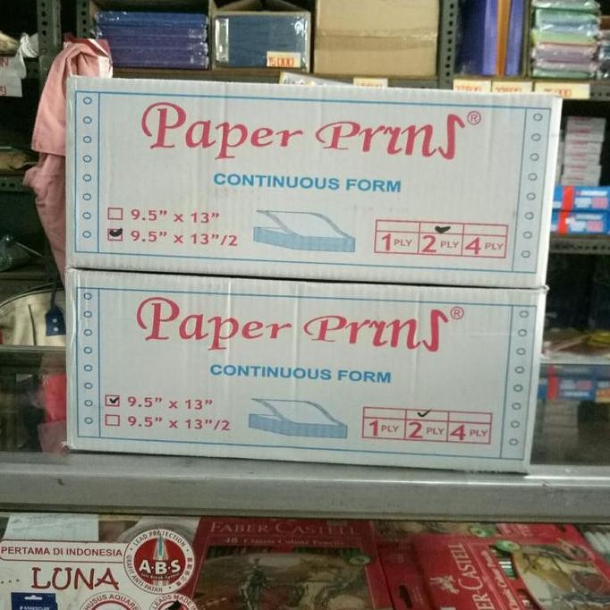 

Continuous Form Folio 9.5 x 13 - 2 Ply / 2 Ply PRS Kertas Komputer murah