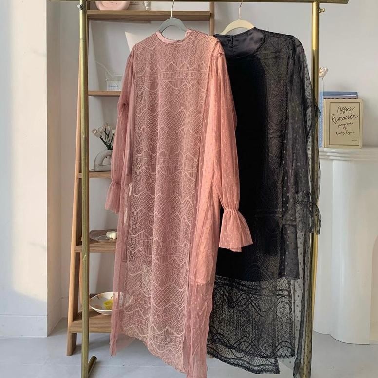 Hava Outer Tunik Brukat | Outer Tile Dot Kondangan | Baju Kondangan Outer Brukat