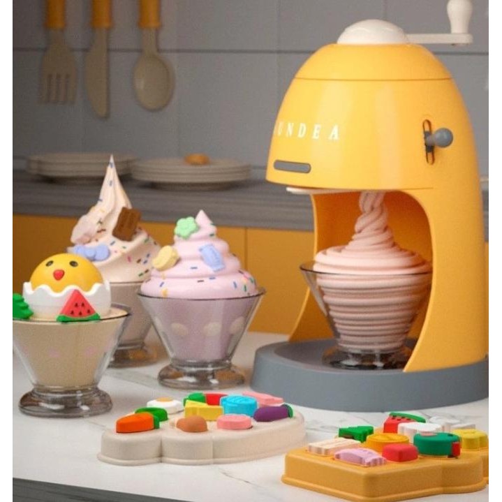 MAINAN MESIN BUAT CETAKAN ES KRIM ICE CREAM CREATION OF DOUGH