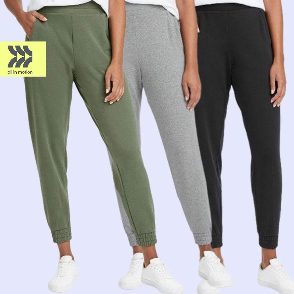 Celana Jogger Dewasa Wanita All In Motion Bahan Katun