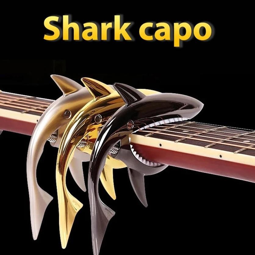 [original] [ capo besi ] capo hiu besi alat penjepit gitar kapo elektrik / akustik / klasik kapo git