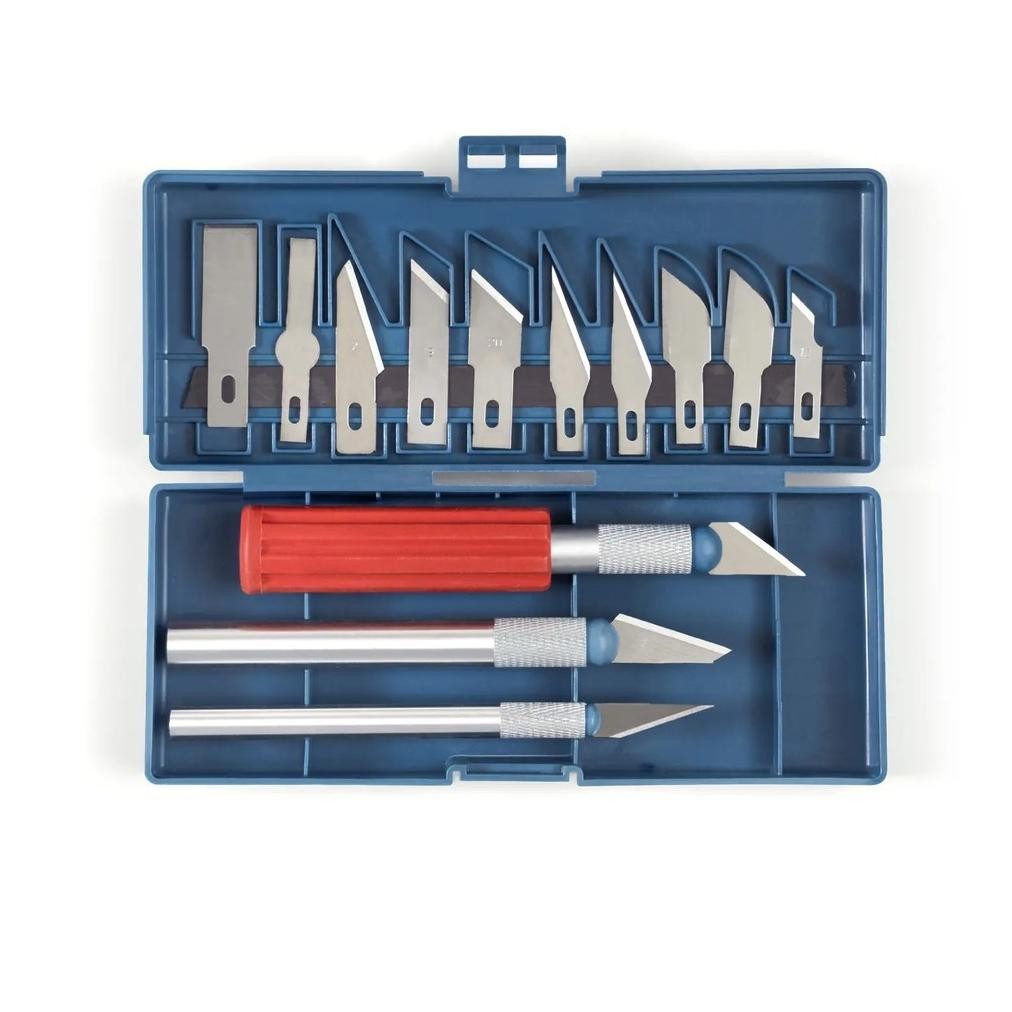 

Gb29 Pisau Ic Presisi 13 In 1 Gagang Plastik Cutter Acrylic Alat Ukir Original Viral