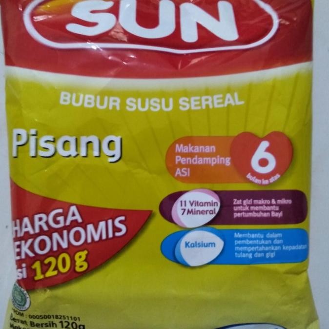 Promo Bubur Sun Pisang Ekonomis 120 Gr / 1 Dus / 24 Pcs