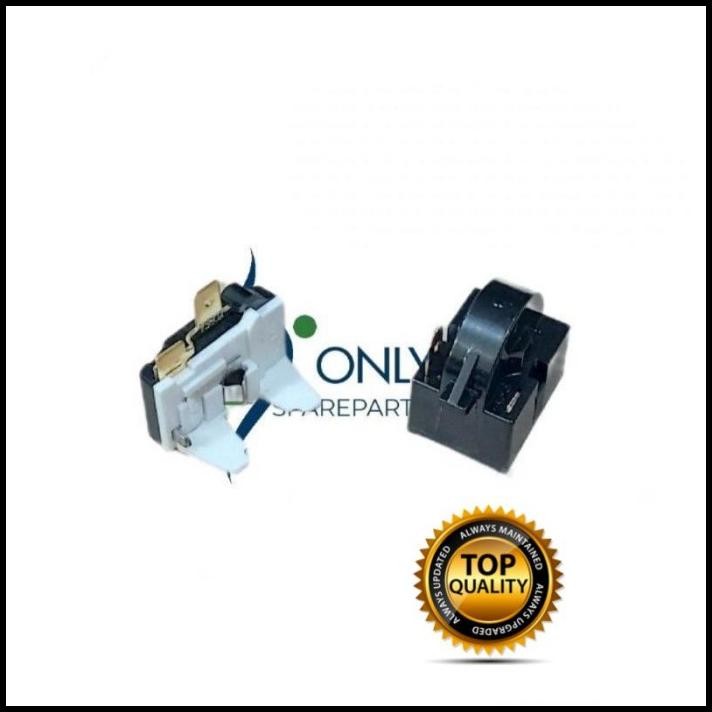 Relay 1 Pin Kanan + Overload Kulkas Polytron 2 Pintu/ Relay Kulkas