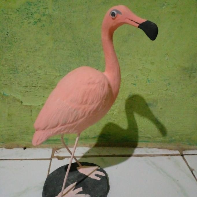 Produk Baru Patung Burung Bangau Taman Flamingo Pink