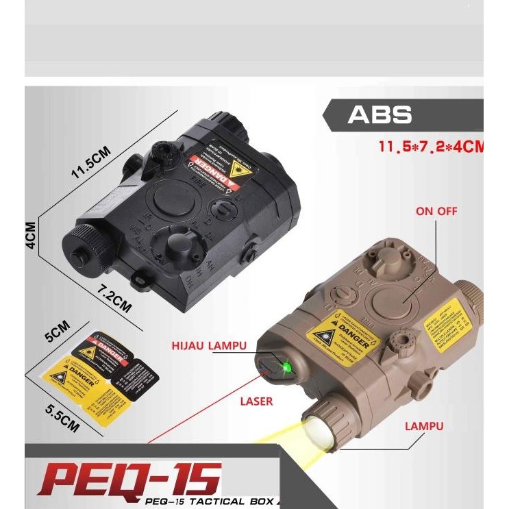 Senter Model Anpeq 15 Bahan Abs Plastik Original