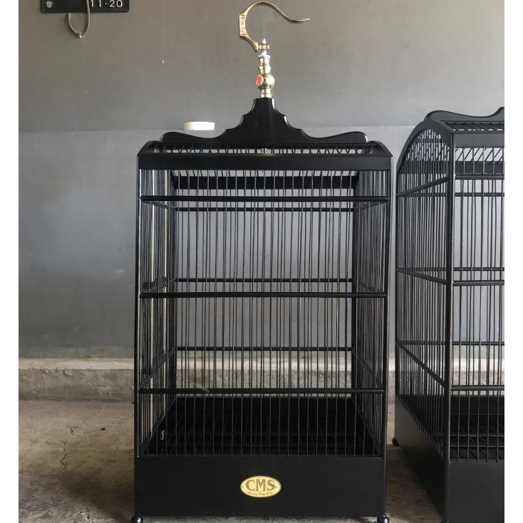 Sangkar Kandang Burung Kotak No 1 2 3 CMS Black Doff Original Asli AME