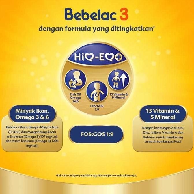 Sale Bebelac 3 Vanila-Madu Susu Pertumbuhan Bubuk 1800Gram