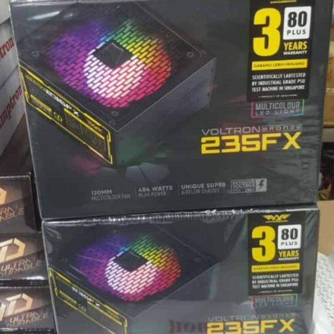TERBARU - POWER SUPPLY / PSU ARMAGEDDON VOLTRON BRONZE 235FX 470 WATT RGB 80+