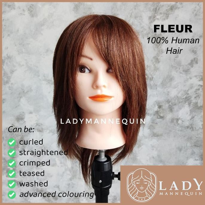 Produk Baru (Fleur) Manekin Rambut Kepala / Patung Rambut Hairdo
