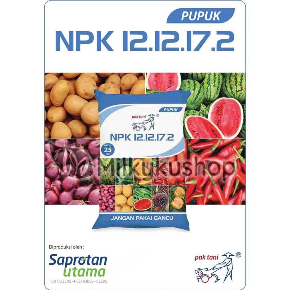 Pupuk Pak Tani NPK 12 12 17 2 Isi 5 Kg Kemasan Pabrik