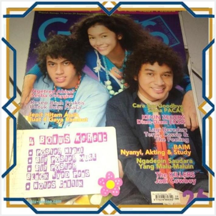 [4PE] MAJALAH REMAJA GADIS TAHUN 2006 COVER BUNGA, NIDJI