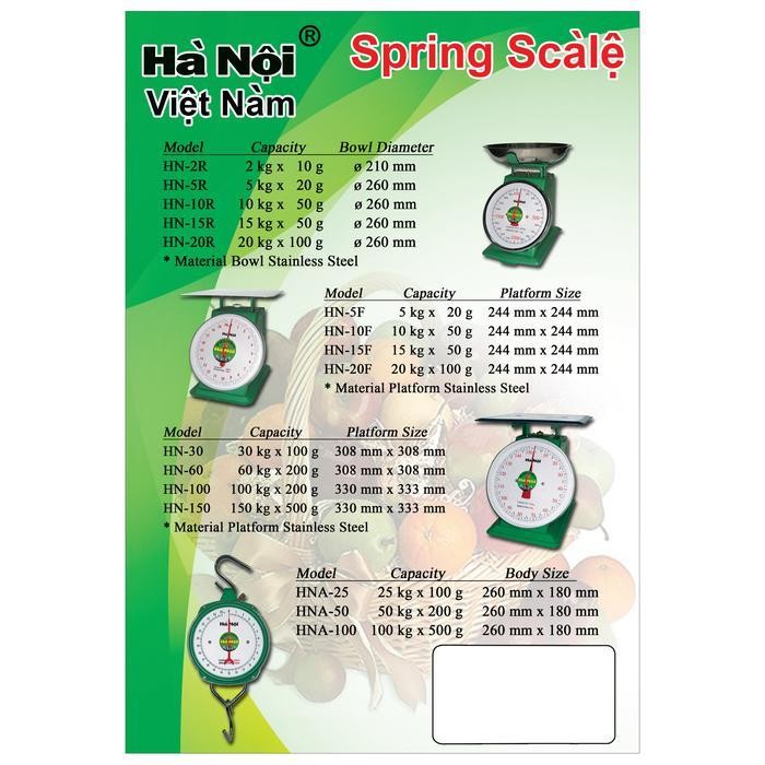 Timbangan Gantung Jarum 50 Kg Merek Hanoi (Vietnam Scale) C Original Dan Terpercaya