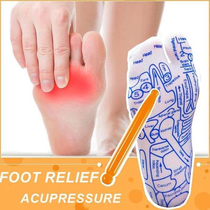 1Set Kaos Kaki Massage Kaos Kaki Akupuntur Kaos Kaki Pijat Refleksi JS88