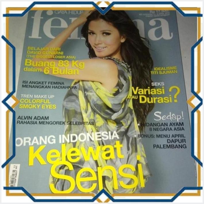 [4PE] MAJALAH FEMINA TAHUN 2010 COVER TITI SJUMAN