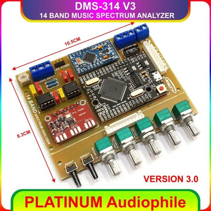 Terlaris Spectrum Analyzer Modul Dms-314 V3 14 Band Music Analyzer
