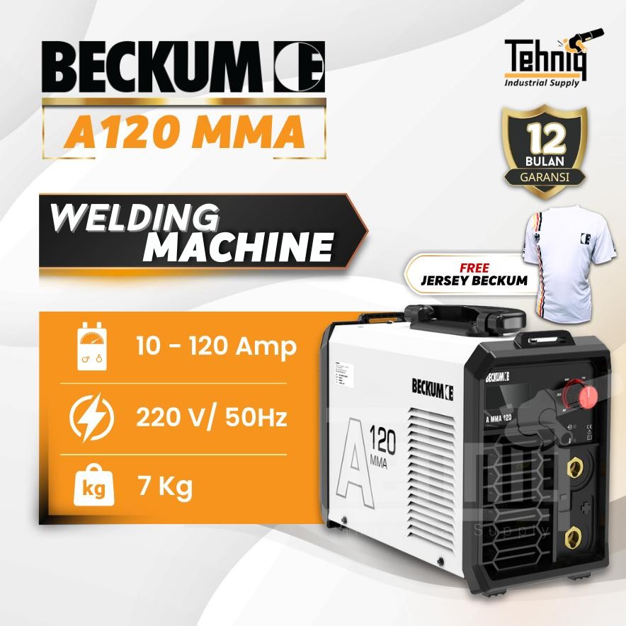 MESIN LAS LISTRIK BECKUM MMA A 120 INVERTER WELDING MESIN LAS BECKUM MMA 120