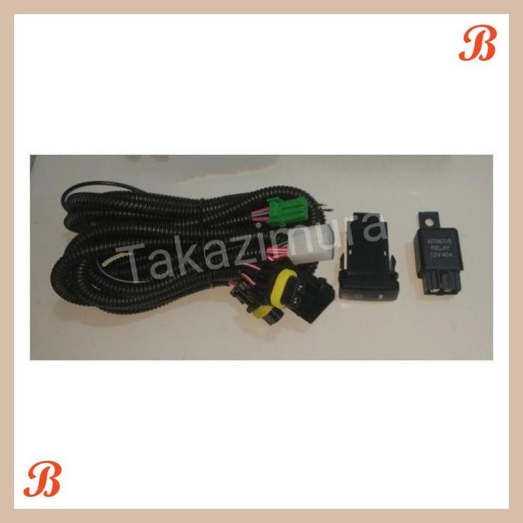 [TZM] KABEL SET FOGLAMP RELAY DAN SAKRAL LAMPU MOBIL ALL NEW AVANZA / XENIA
