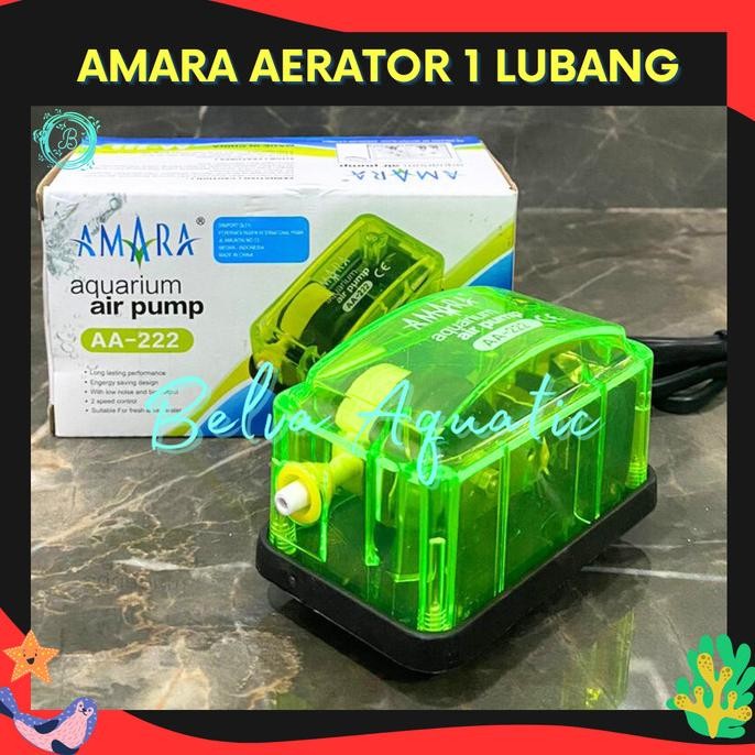 DISKON AMARA AERATOR 1 LUBANG POMPA UDARA AQUARIUM BLOWER AQUARIUM