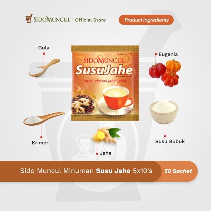 

Murah Sido Muncul Minuman Susu Jahe 5X10'S - Menghangatkan Badan
