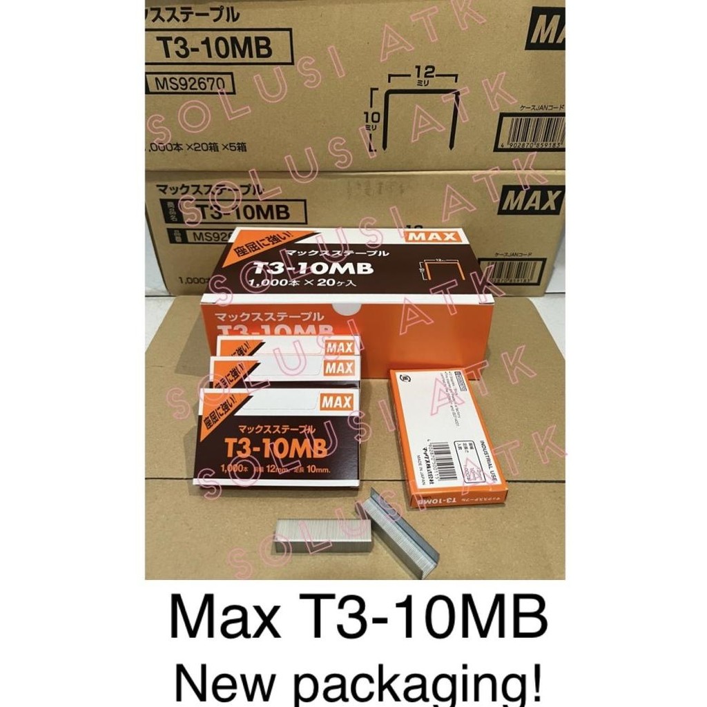 

ready Max Staples T310MB / T3-10MB / isi guntacker / isi stapler tembak murah