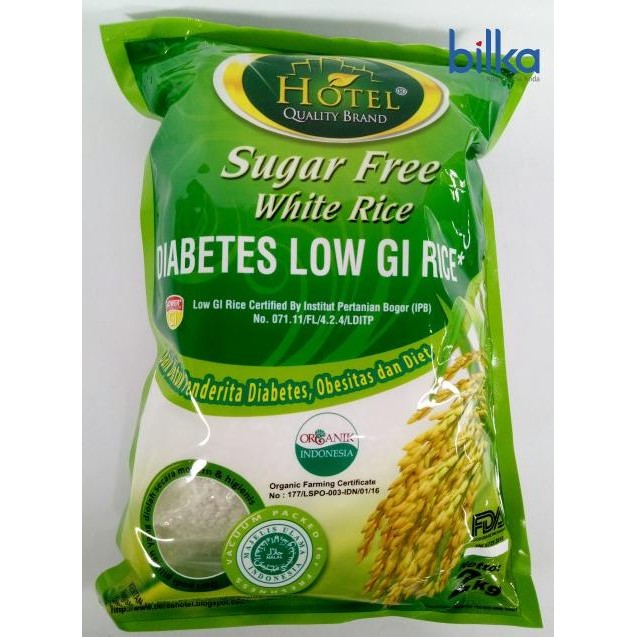

Ready beras hotel putih sugar free 2kg | rice | rendah gula | gluten free
