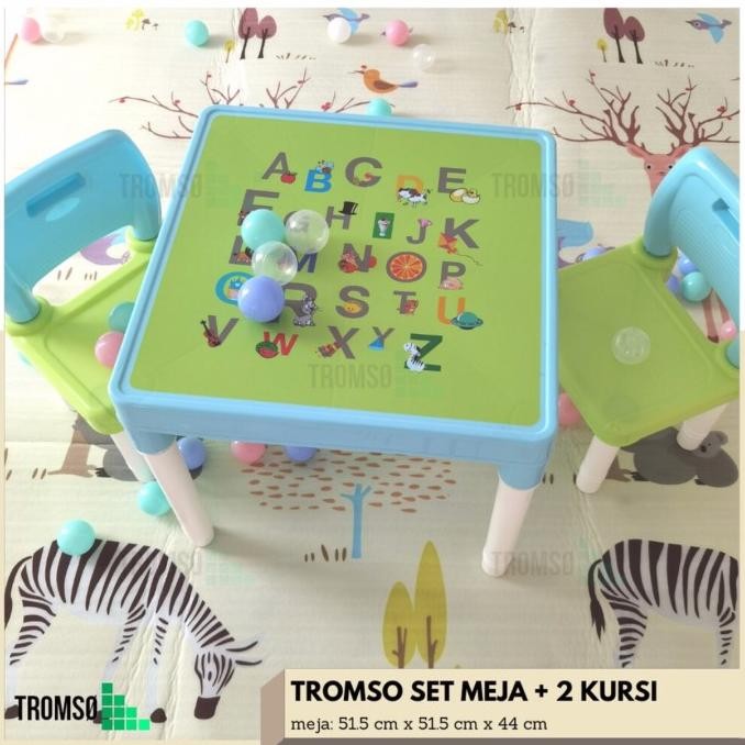 ready  meja belajar anak karakter set kursi /meja lipat plastik /meja anak
