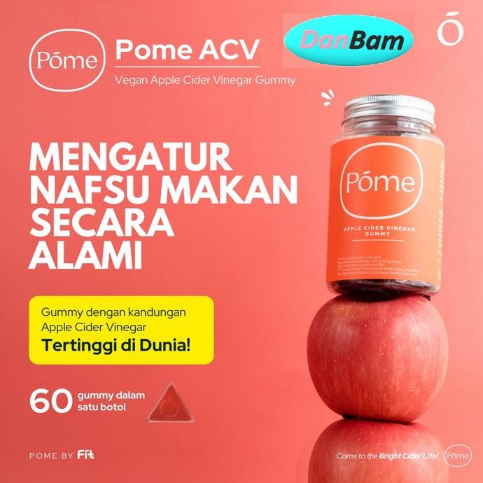 

STOK TERBATAS POME ACV GUMMY CUKA APEL APPLE CIDER VINEGAR SUPLEMEN DIET VEGAN DETOX
