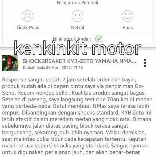 SHOCKBREAKER KYB-ZETO YAMAHA NMAX/ZT1140/S-SERIES/336/EMPUK