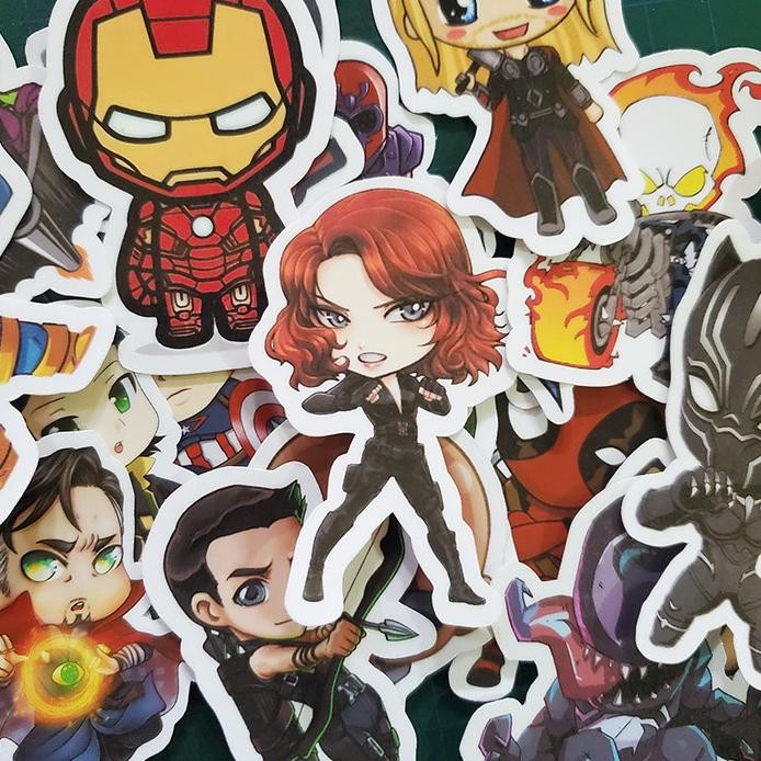 

ready STICKER PACK TUMBLR - MARVEL UNIVERSE CHIBI [20 PCS] murah