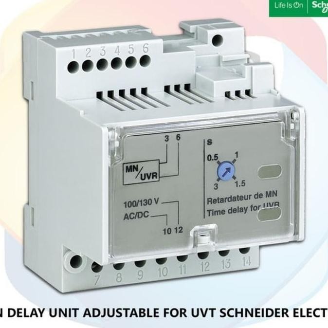 new Schneider ADJUSTABLE FOR MN DELAY UNIT RETARDATEUR MN REGLABLE MN UVR murah