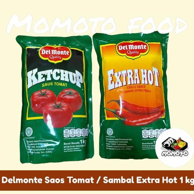 

Delmonte Saus Tomat / Saos Sambal Extra Hot Chili 1kg Ketchup 1000 gr