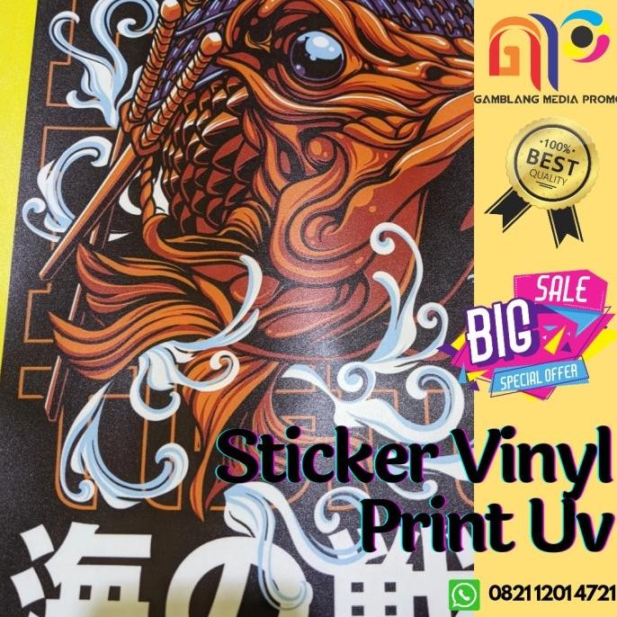 

ready Cetak Sticker Print Sticker Vinyl Meteran (UV Ink) murah
