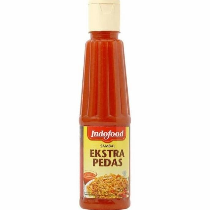 

Sambal indofood extra pedas 275ml botol saus pedas