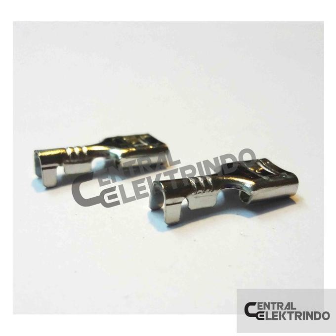 new Skun SILVER FEMALE Terminal Kabel Gepeng | Sekun FEMALE putih kotak murah