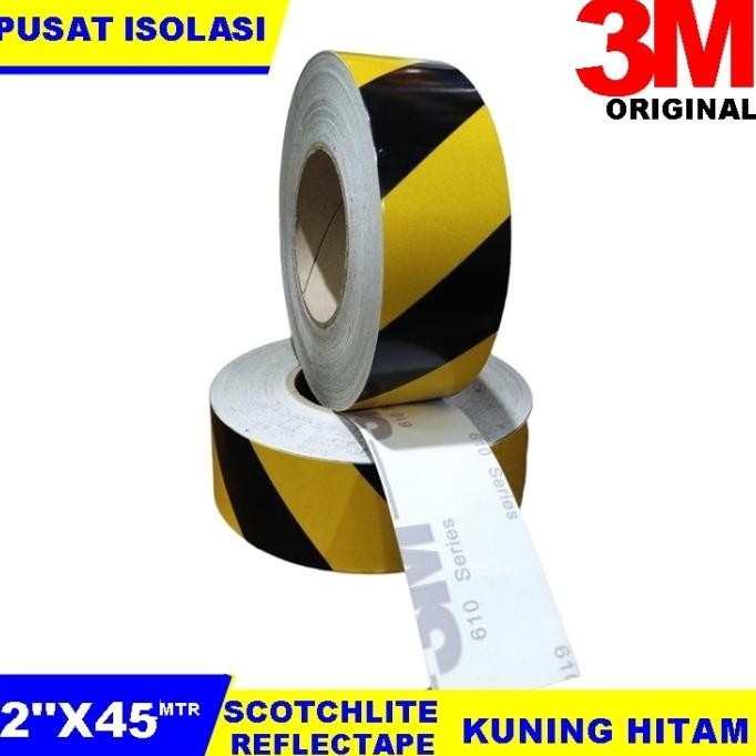 

ready Stiker Reflective 3m Hitam-Kuning murah
