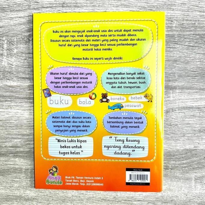 

tyS Buku Latihan Menulis dengan Rapi plus Menulis Tegak Bersambung untuk TK dan SD kelas 1