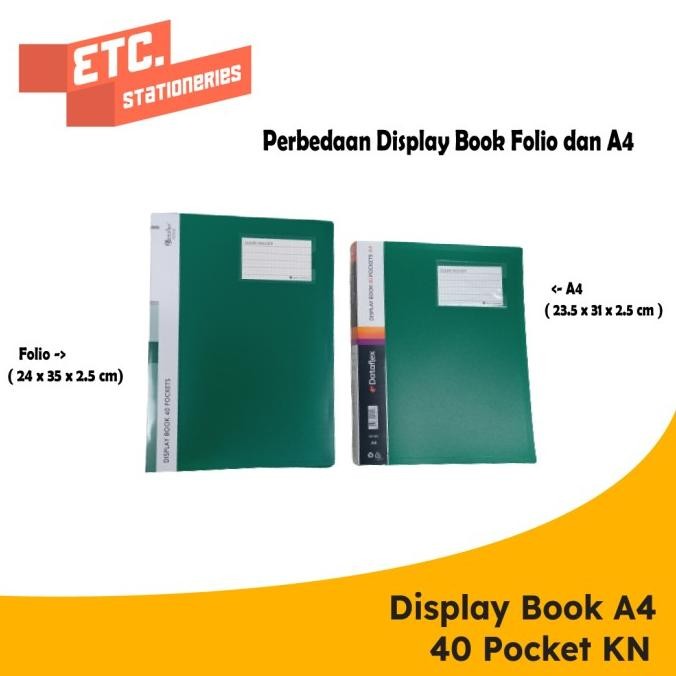 

tyS Dataflex Display Book / Clear Holder 40 Pocket A4 + Kartu Nama DF-832