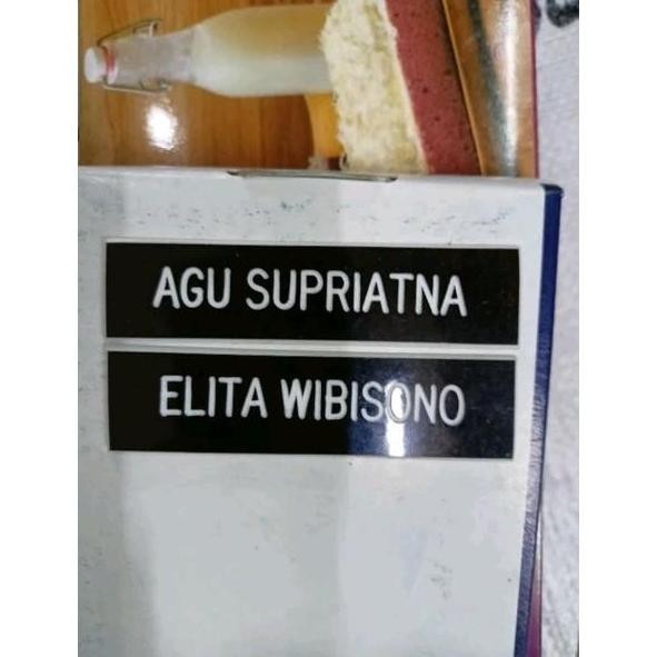 

tyS papan nama dada kancing magnet