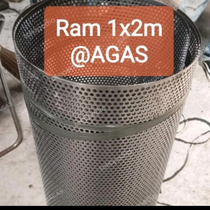 ram plat besi grill box speaker 1x2 meter